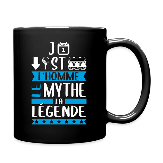 Mug uni Jean-Baptiste rébus – L’homme, le mythe, la légende - noir