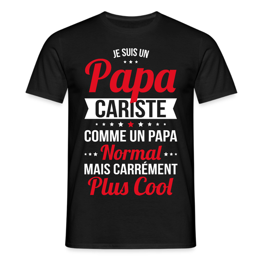 T-shirt Homme - Papa cariste plus cool - noir