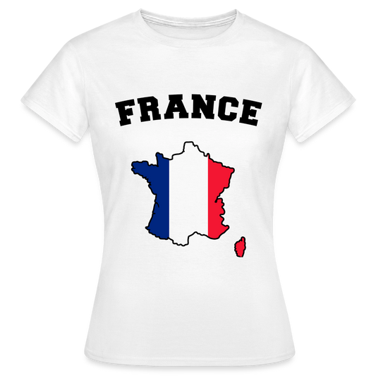 T-shirt Femme coloris clair - France - blanc