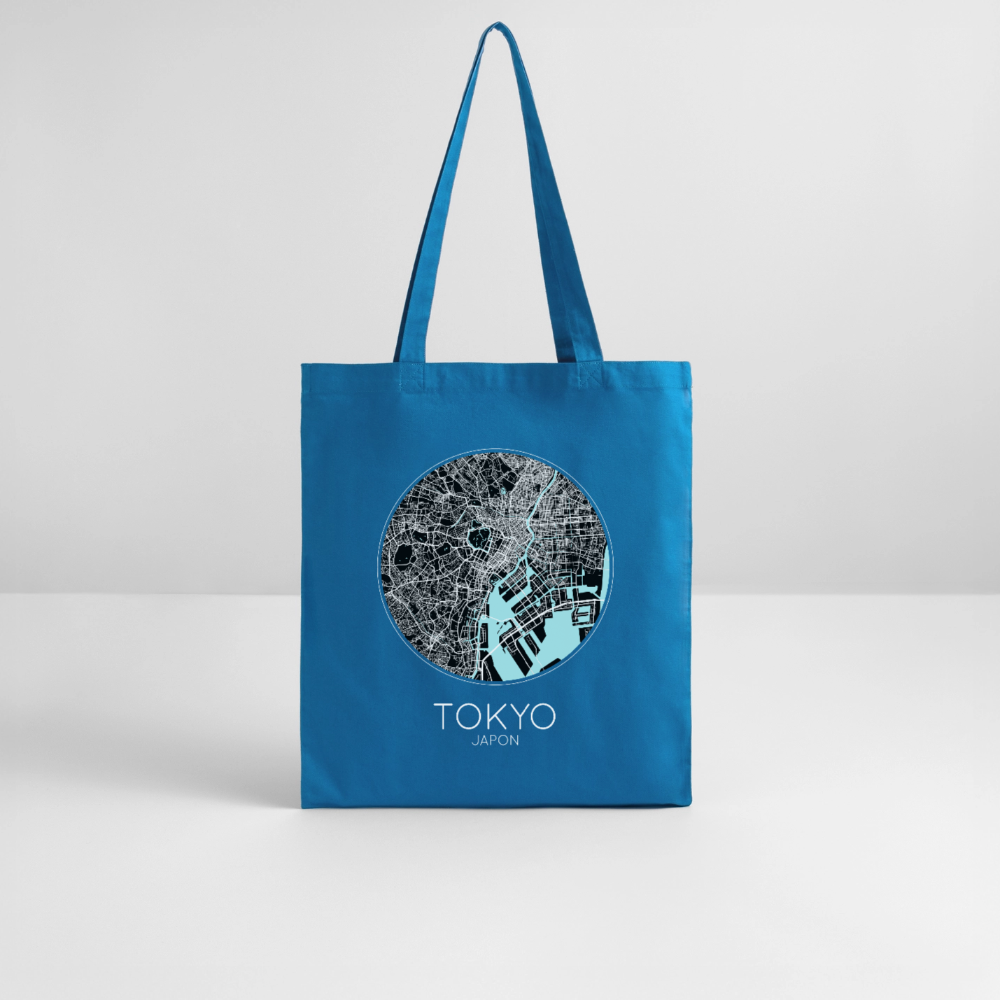 Tote Bag Tokyo Bio – Plan de Tokyo - bleu royal