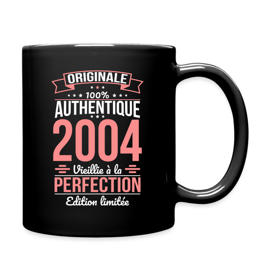 Mug uni - Anniversaire 21 Ans - Originale 2004 - noir