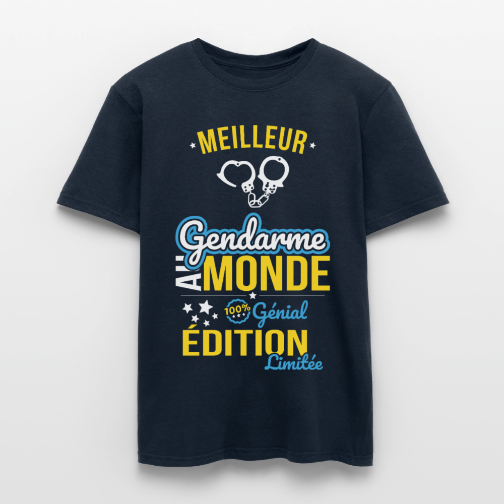 T-shirt Homme - Meilleur gendarme au Monde - marine