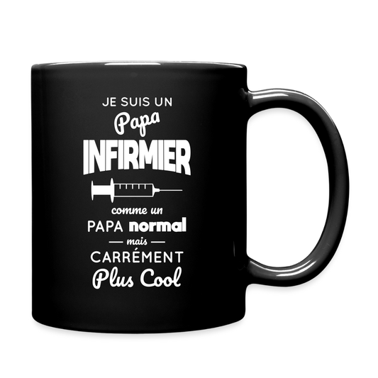Mug uni - Papa infirmier plus cool - noir