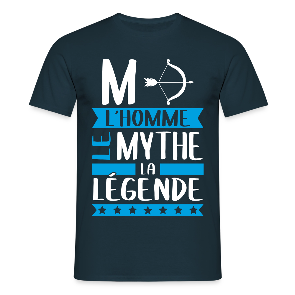 T-shirt homme Marc rébus – L’homme, le mythe, la légende - marine