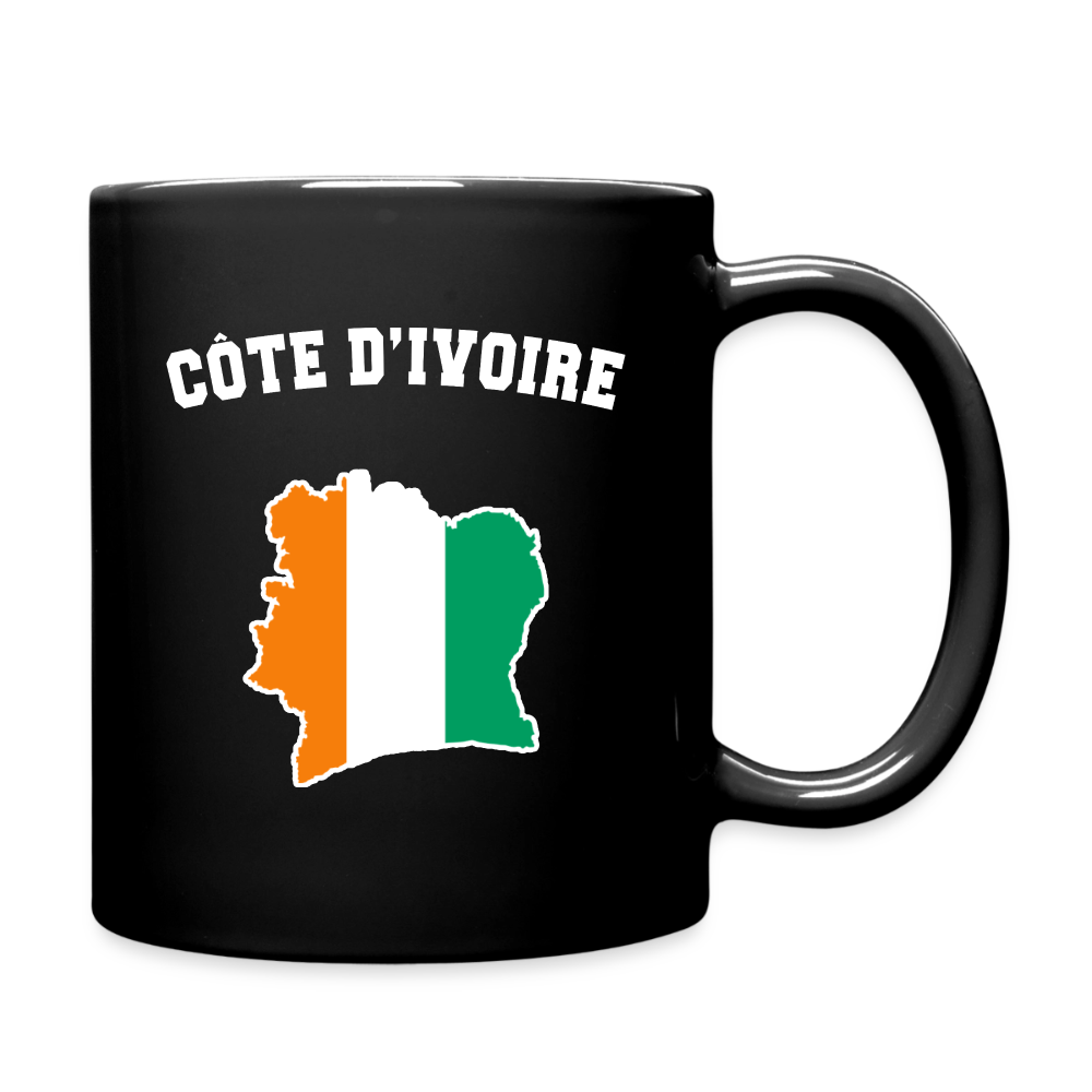 Mug uni - Côte d'Ivoire - noir