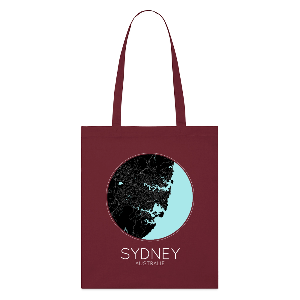 Tote Bag Sydney Bio – Plan de Sydney - bordeaux