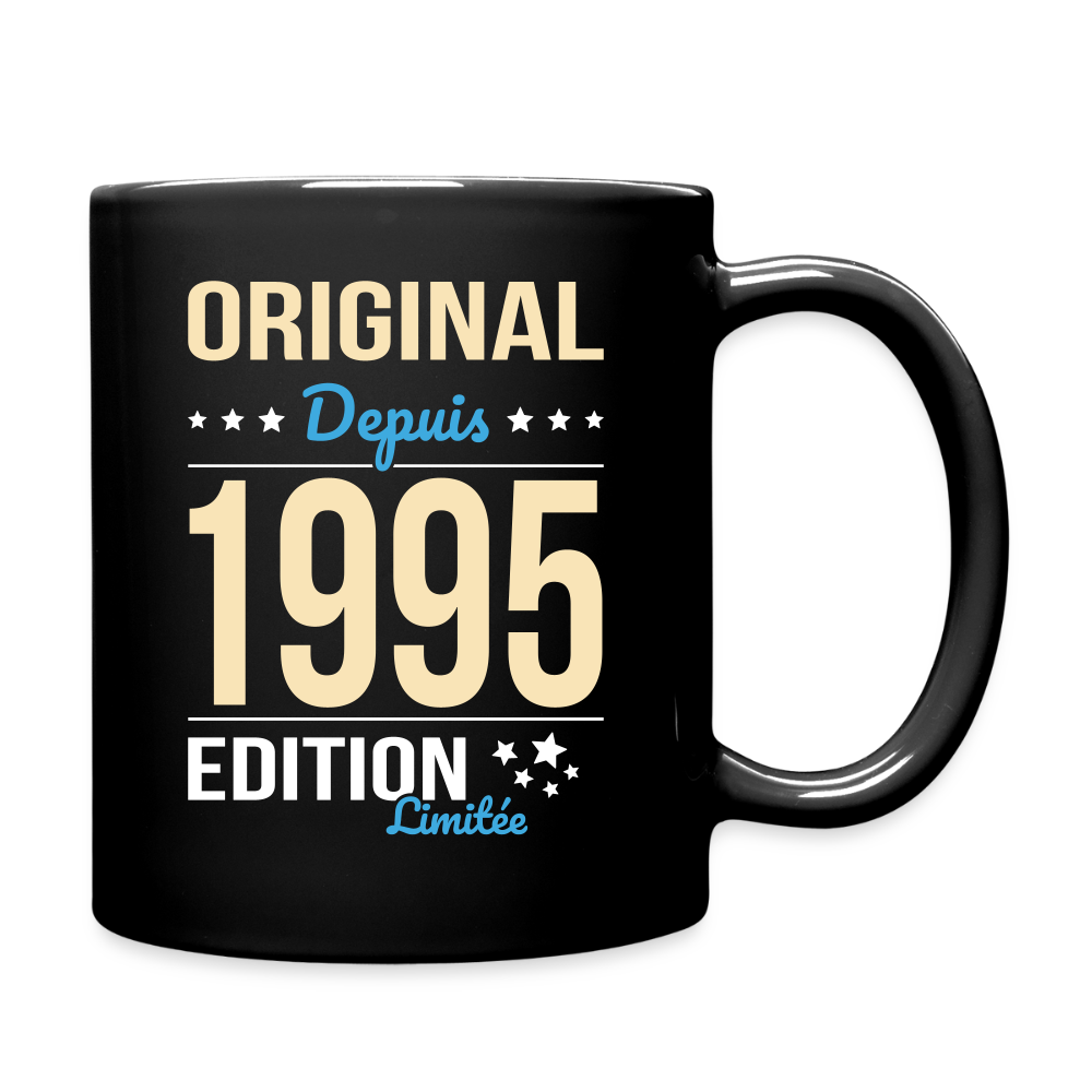 Mug uni - Anniversaire 30 Ans - Original depuis 1995 - noir
