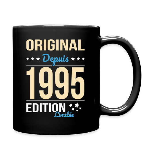 Mug uni - Anniversaire 30 Ans - Original depuis 1995 - noir