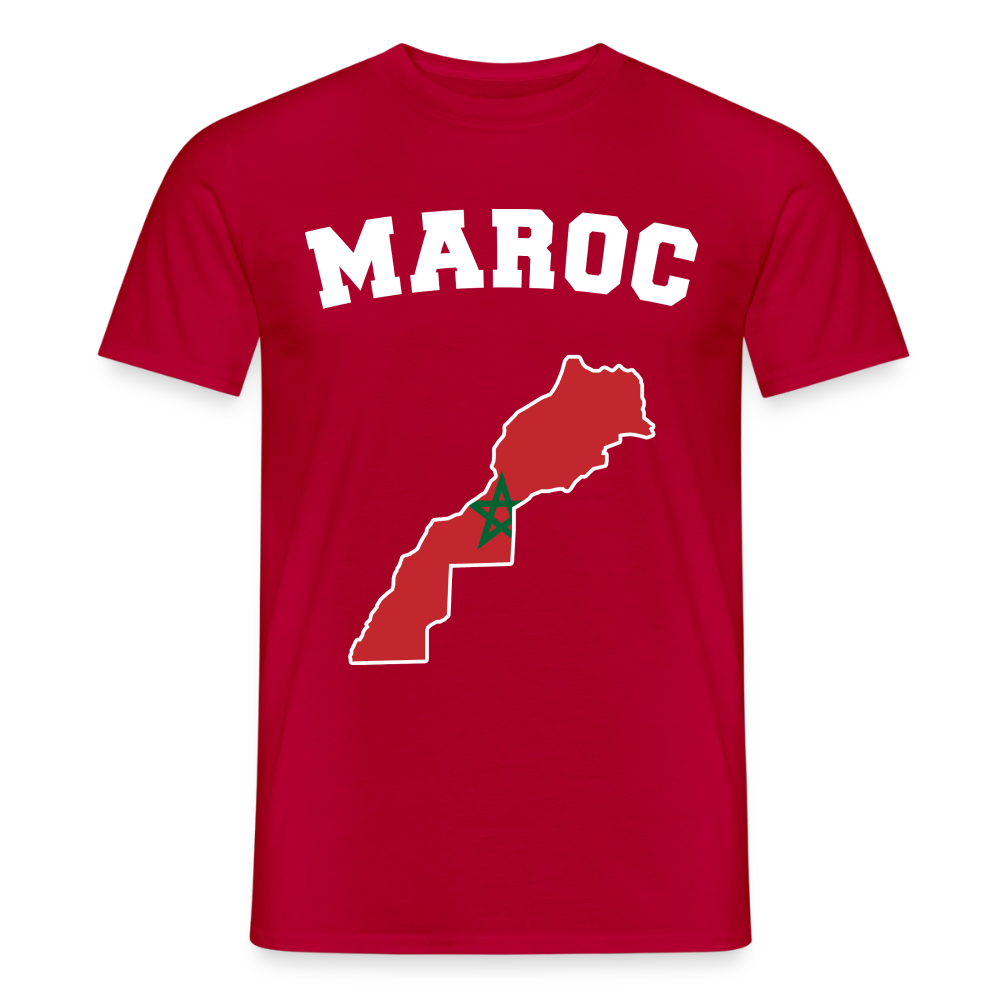T-shirt Homme - Maroc - rouge