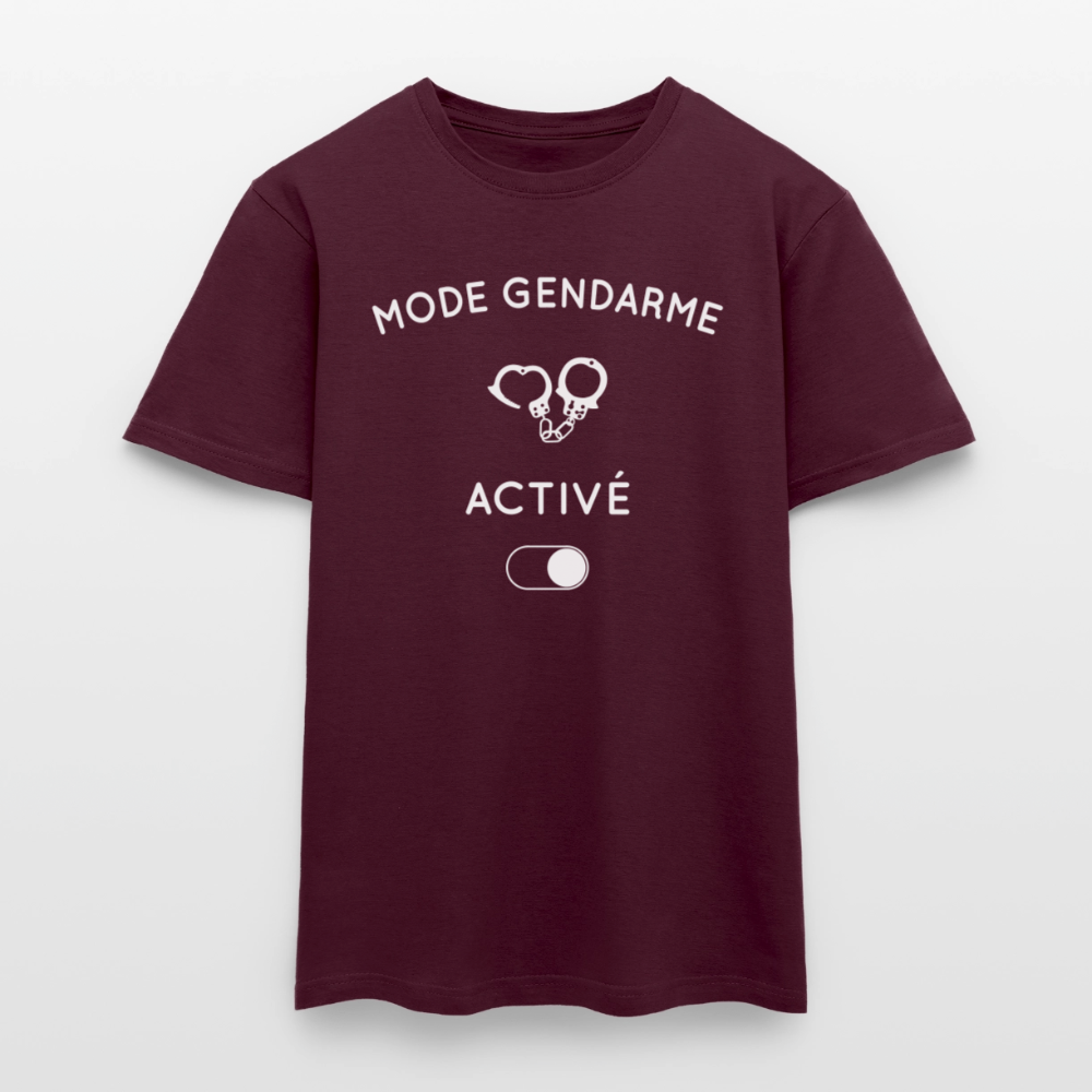 T-shirt Homme - Mode gendarme activé - rouge brique
