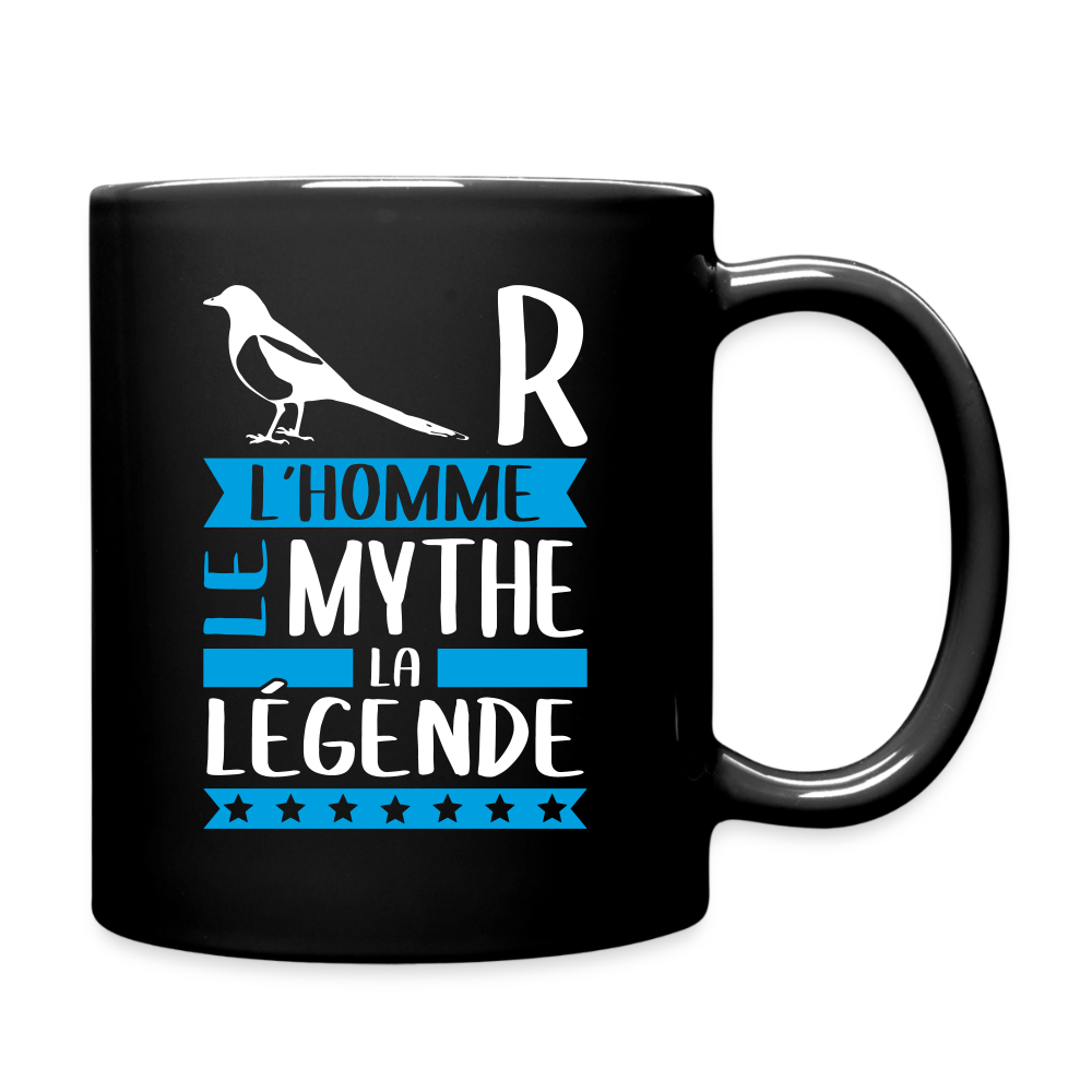 Mug uni Pierre rébus – L’homme, le mythe, la légende - noir