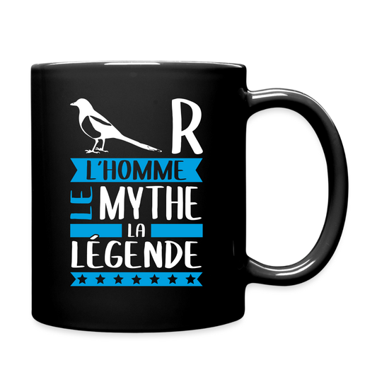 Mug uni Pierre rébus – L’homme, le mythe, la légende - noir