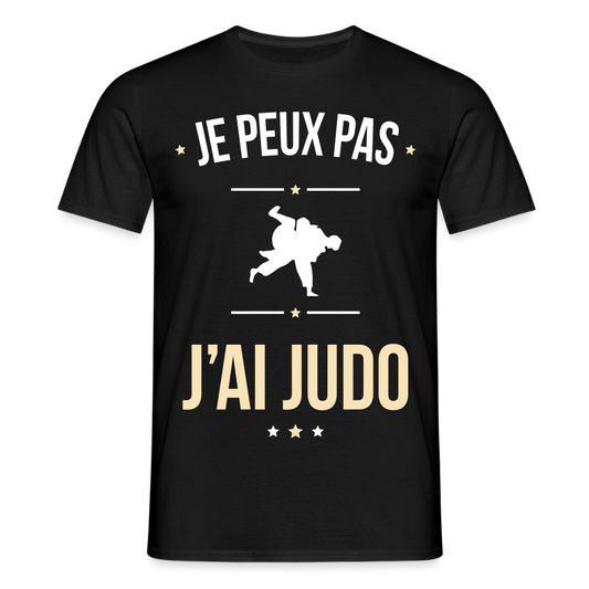 T-shirt Homme - Je peux pas j'ai Judo - noir
