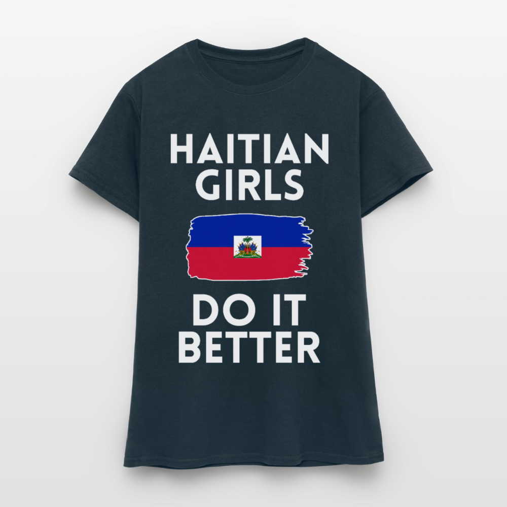 T-shirt femme - Haitian Girls Do It Better - marine