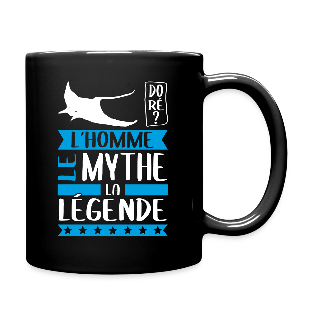 Mug uni Rémi rébus – L’homme, le mythe, la légende - noir