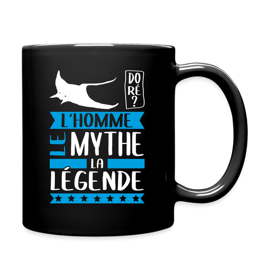 Mug uni Rémi rébus – L’homme, le mythe, la légende - noir