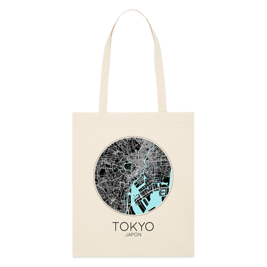 Tote Bag Tokyo Bio Coloris Clair – Plan de Tokyo - écru doux