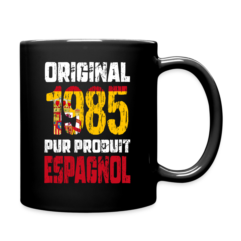 Mug uni - Anniversaire 40 Ans -  Original 1985 - Pur produit Espagnol - noir