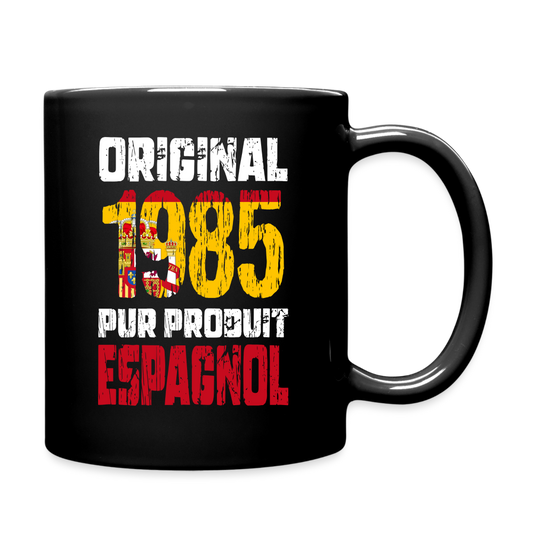 Mug uni - Anniversaire 40 Ans -  Original 1985 - Pur produit Espagnol - noir