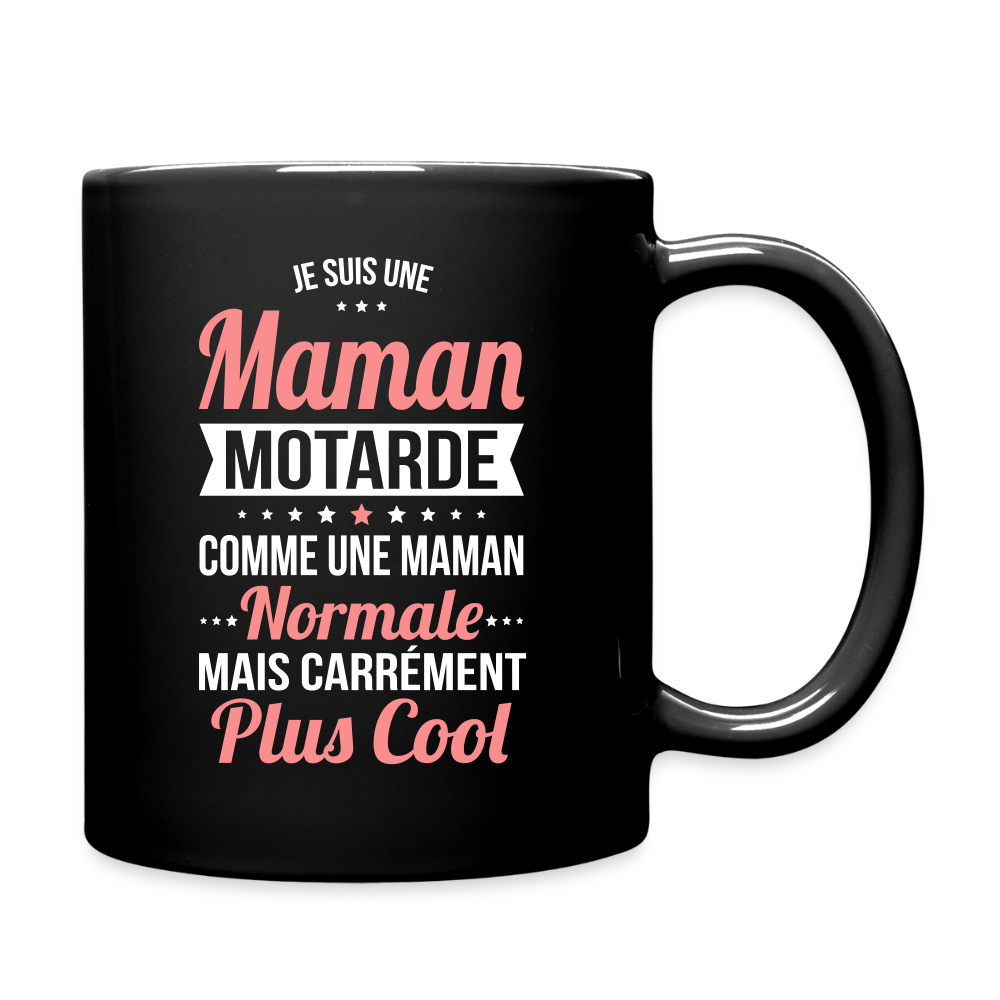 Mug uni - Maman motarde plus cool - noir