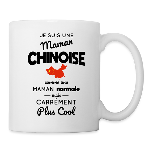 Mug blanc - Maman Chinoise plus cool - blanc