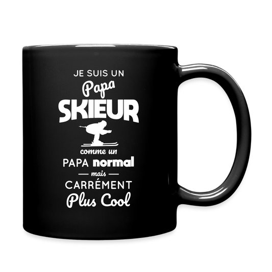 Mug uni - Papa skieur plus cool - noir
