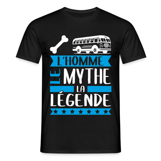 T-shirt homme Oscar rébus – L’homme, le mythe, la légende - noir