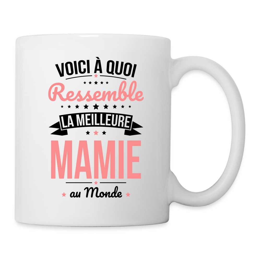 Mug blanc - Voici à quoi ressemble la meilleure Mamie au monde - blanc