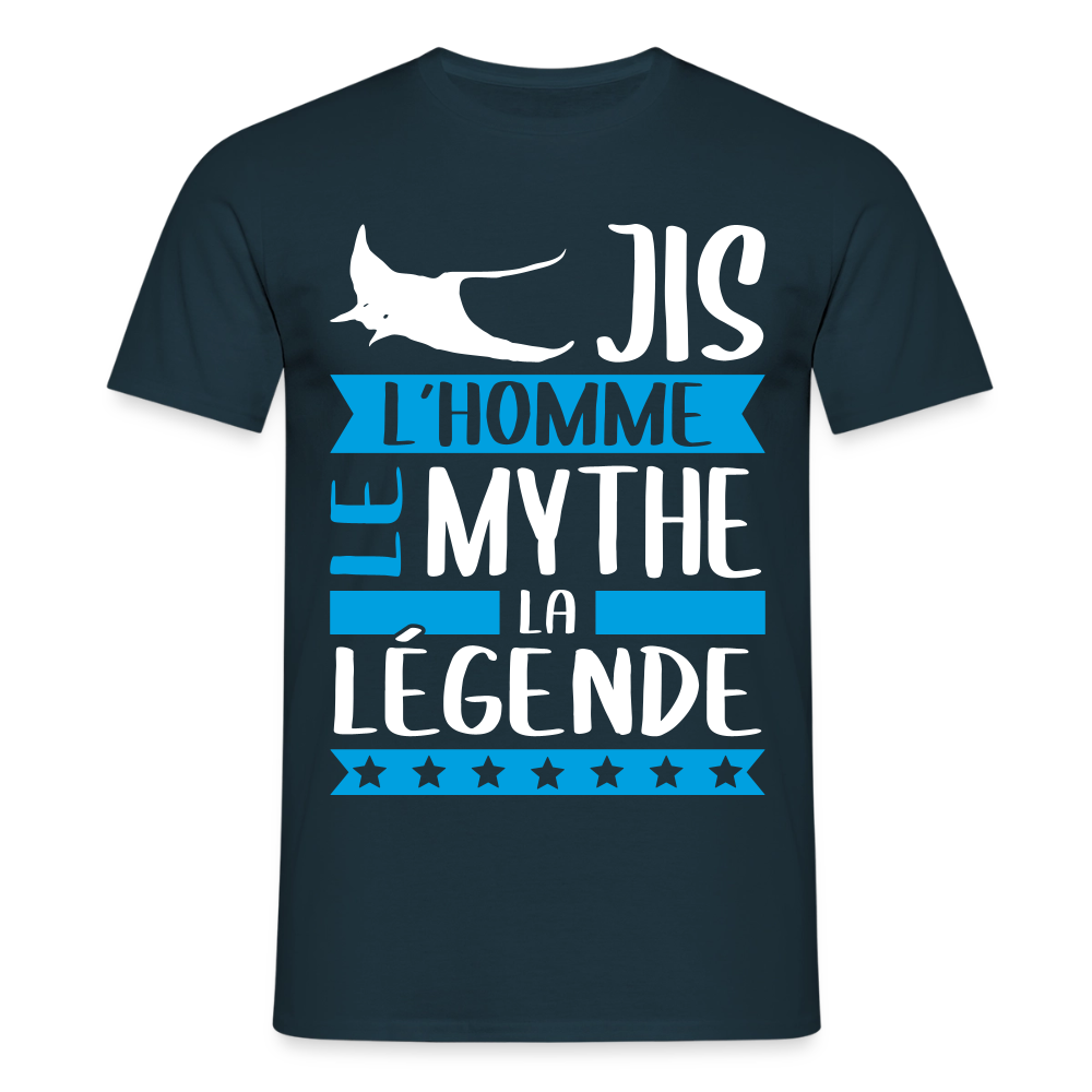 T-shirt homme Régis rébus – L’homme, le mythe, la légende - marine