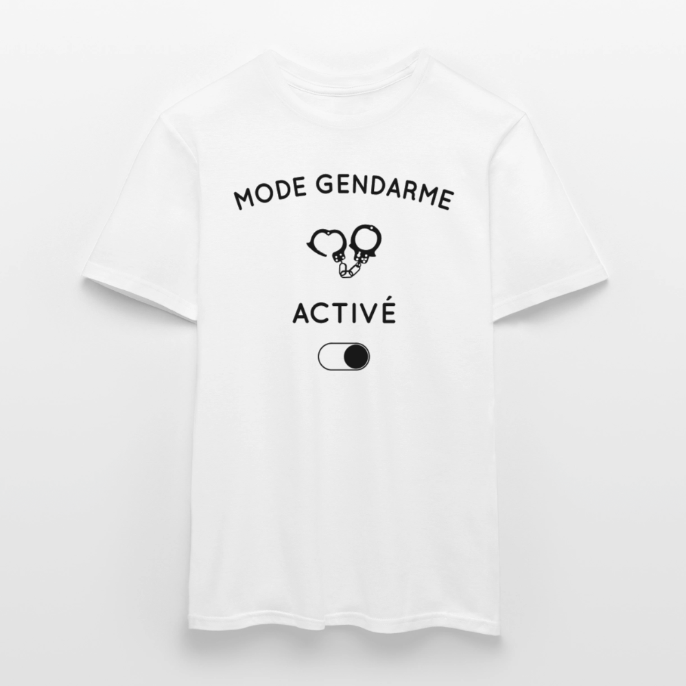 T-shirt Homme coloris clair - Mode gendarme activé - blanc