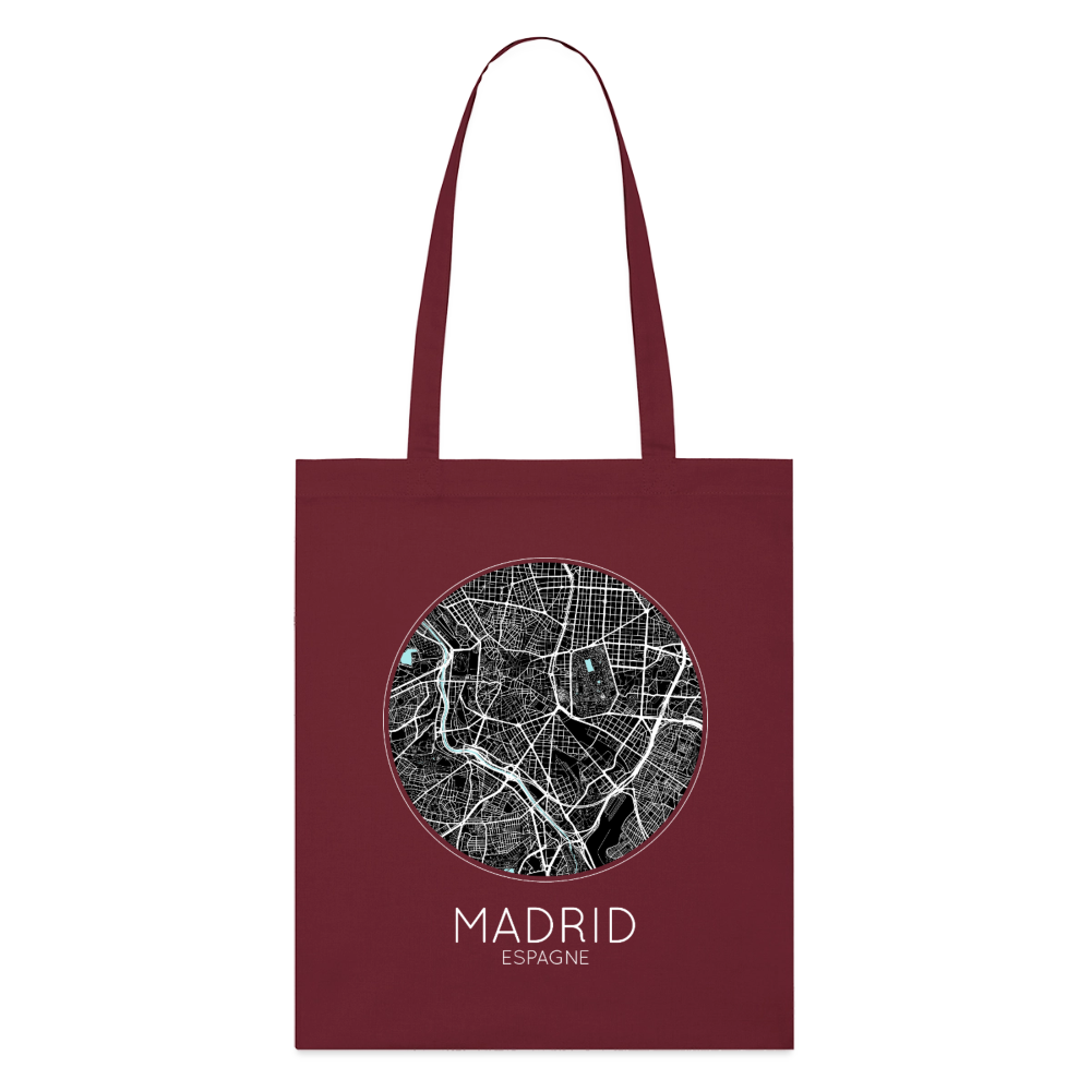 Tote Bag Madrid Bio – Plan de Madrid - bordeaux