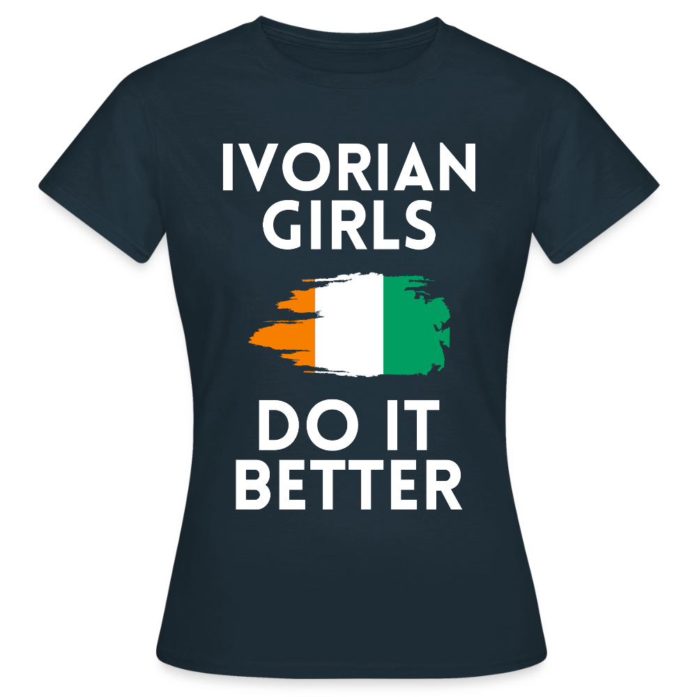T-shirt femme - Ivorian Girls Do It Better - marine