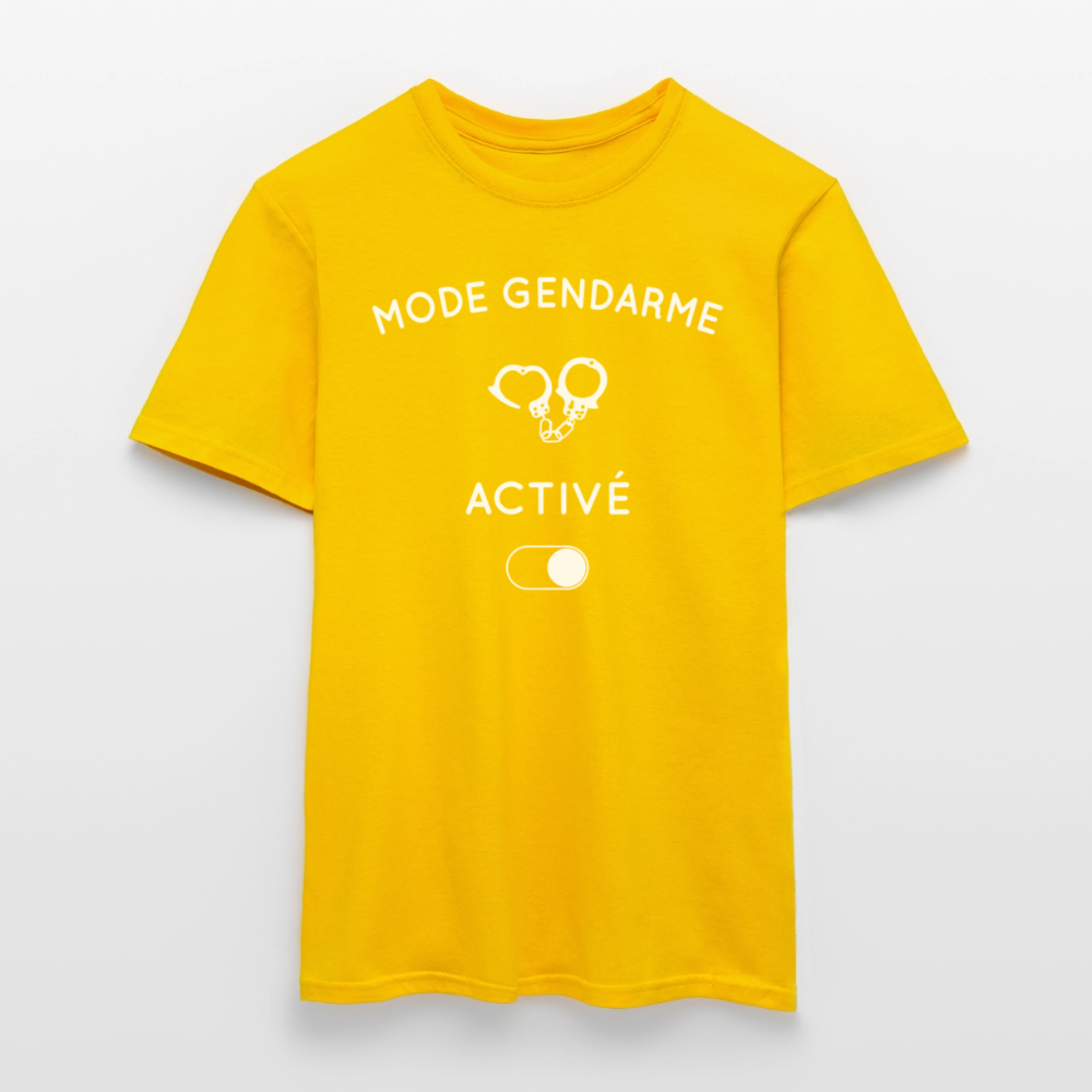 T-shirt Homme - Mode gendarme activé - jaune