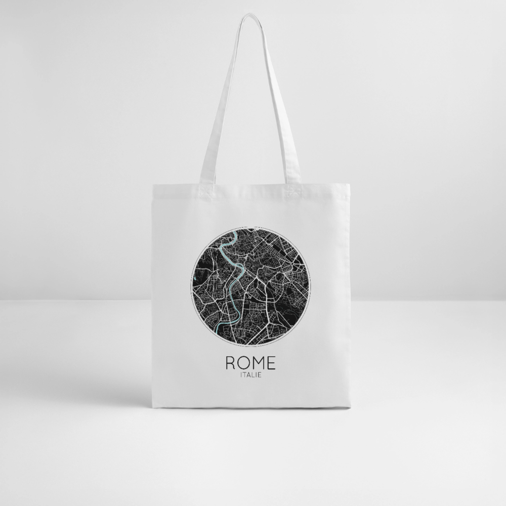Tote Bag Rome Bio Coloris Clair – Plan de Rome - blanc