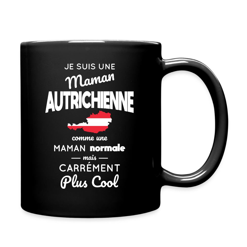 Mug uni - Maman Autrichienne plus cool - noir