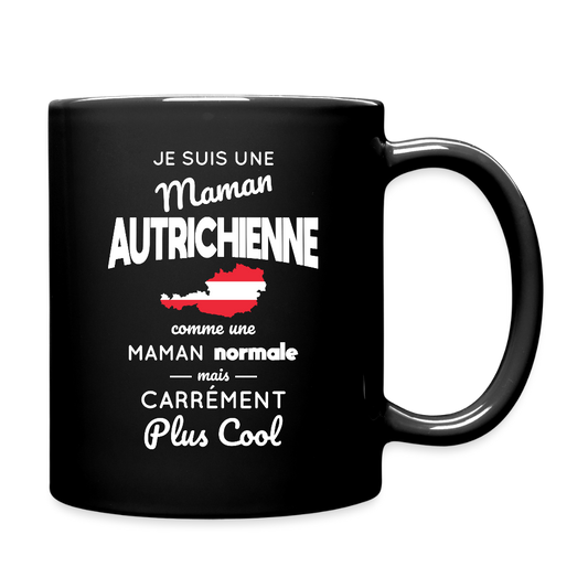 Mug uni - Maman Autrichienne plus cool - noir