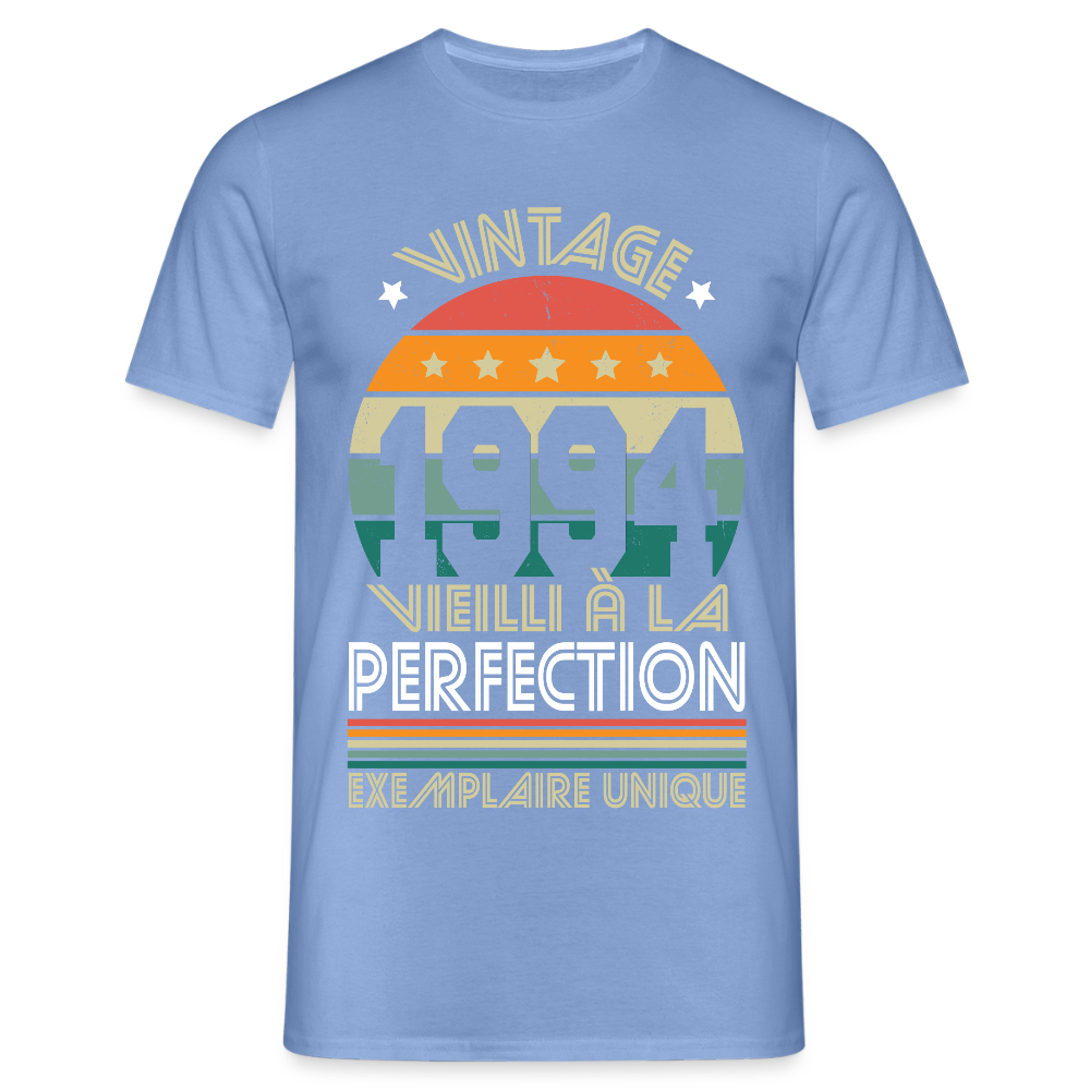 T-shirt Homme - Anniversaire 31 Ans - Vintage 1994 - carolina blue