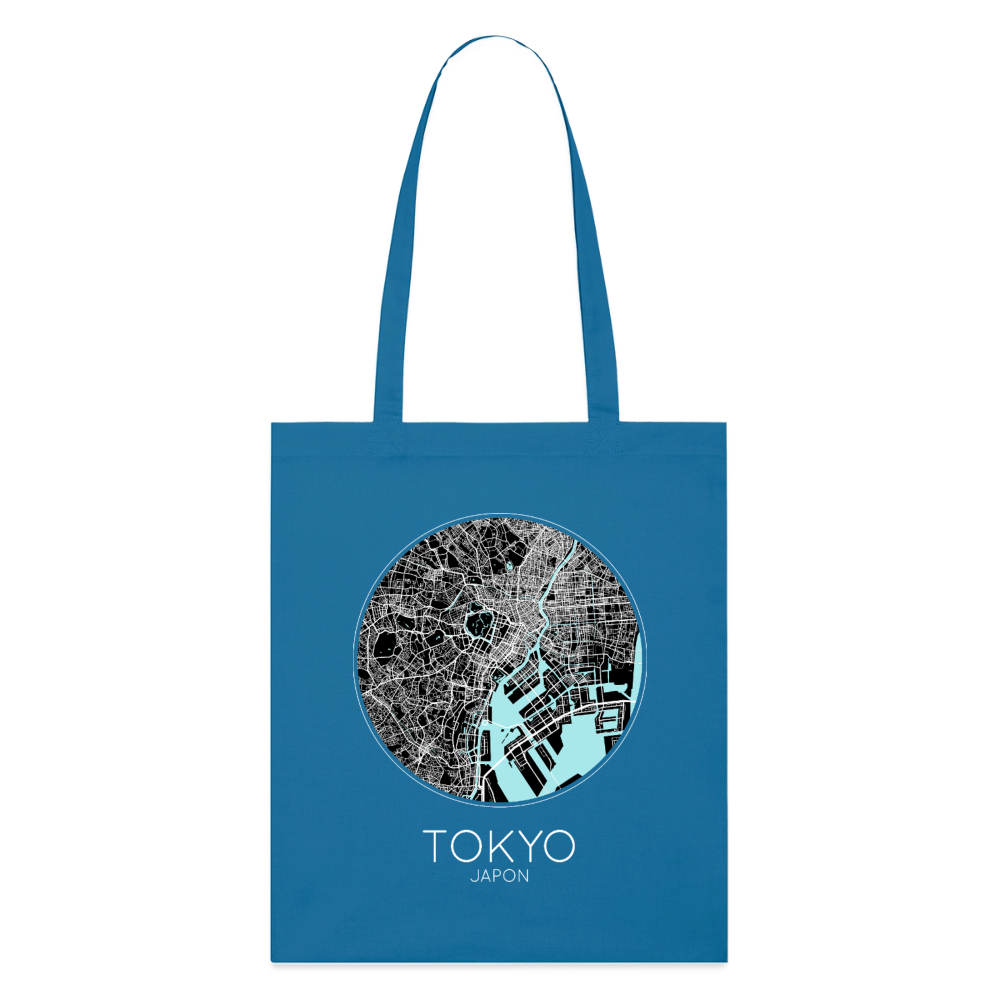 Tote Bag Tokyo Bio – Plan de Tokyo - bleu royal