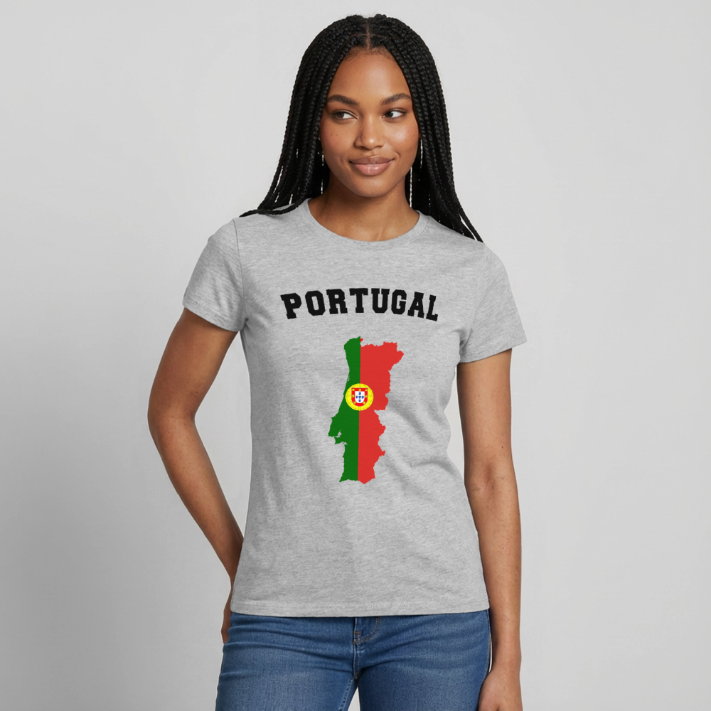 T-shirt Femme coloris clair - Portugal - gris chiné