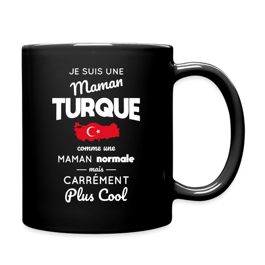 Mug uni - Maman Turque plus cool - noir