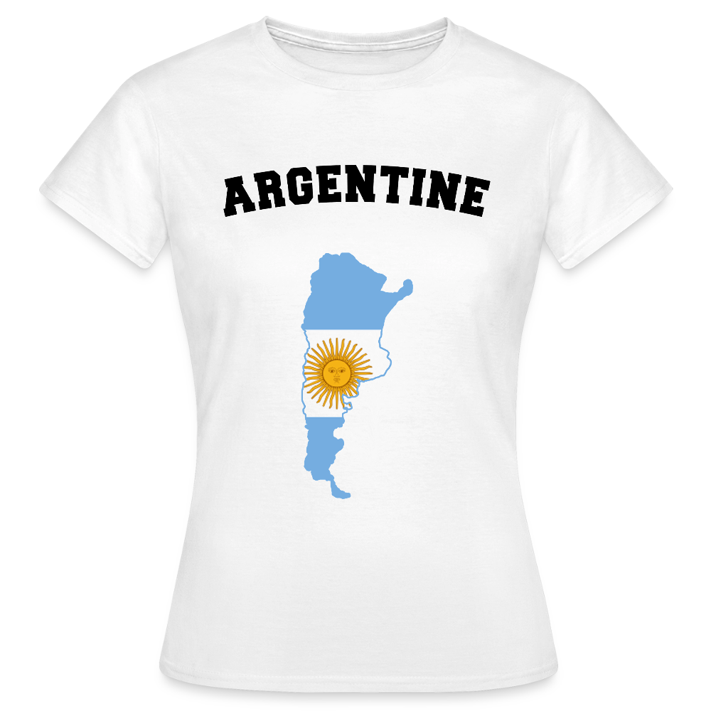 T-shirt Femme coloris clair - Argentine - blanc
