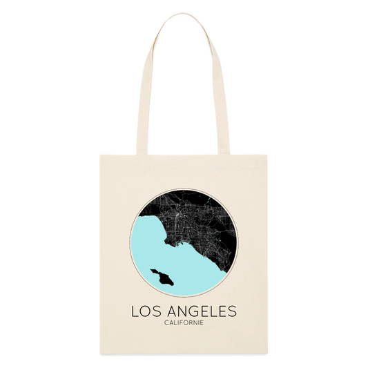 Tote Bag Los Angeles Bio Coloris Clair – Plan de Los Angeles - écru doux
