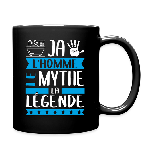 Mug uni Benjamin rébus – L’homme, le mythe, la légende - noir