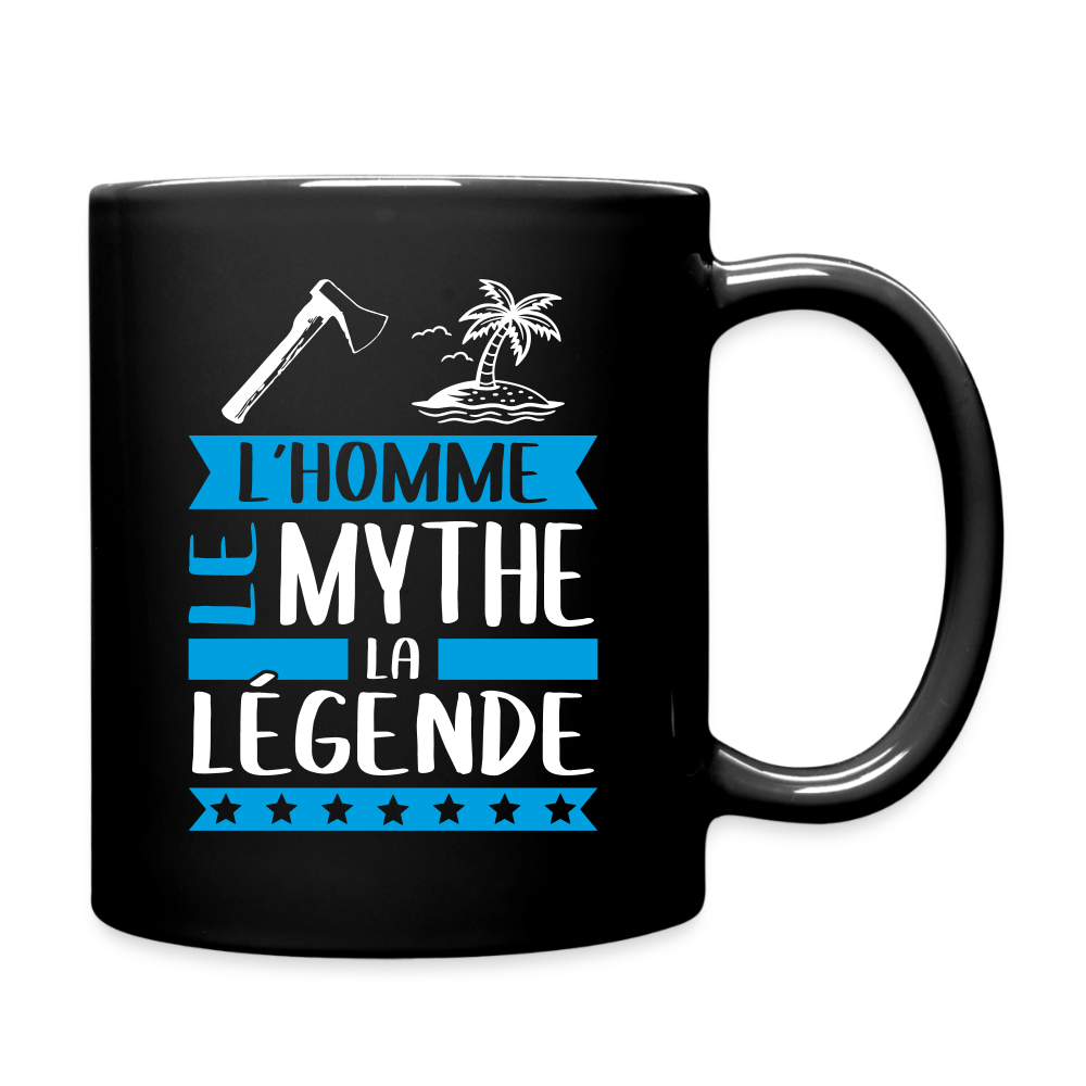 Mug uni Achille rébus – L’homme, le mythe, la légende - noir