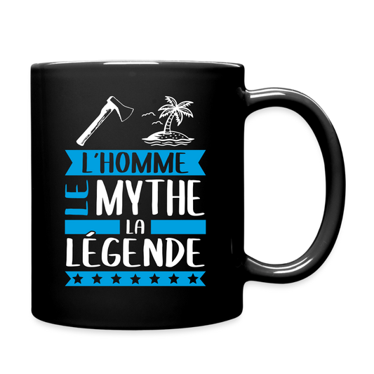 Mug uni Achille rébus – L’homme, le mythe, la légende - noir
