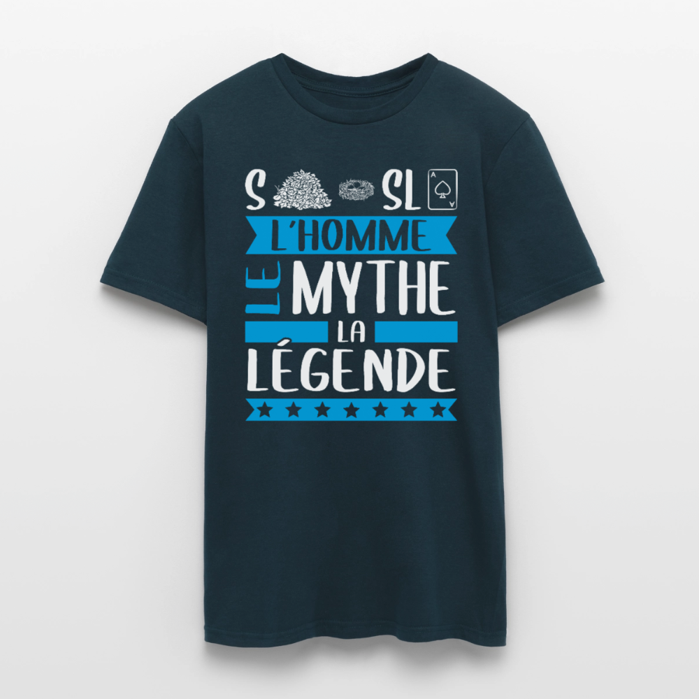 T-shirt homme Stanislas rébus – L’homme, le mythe, la légende - marine