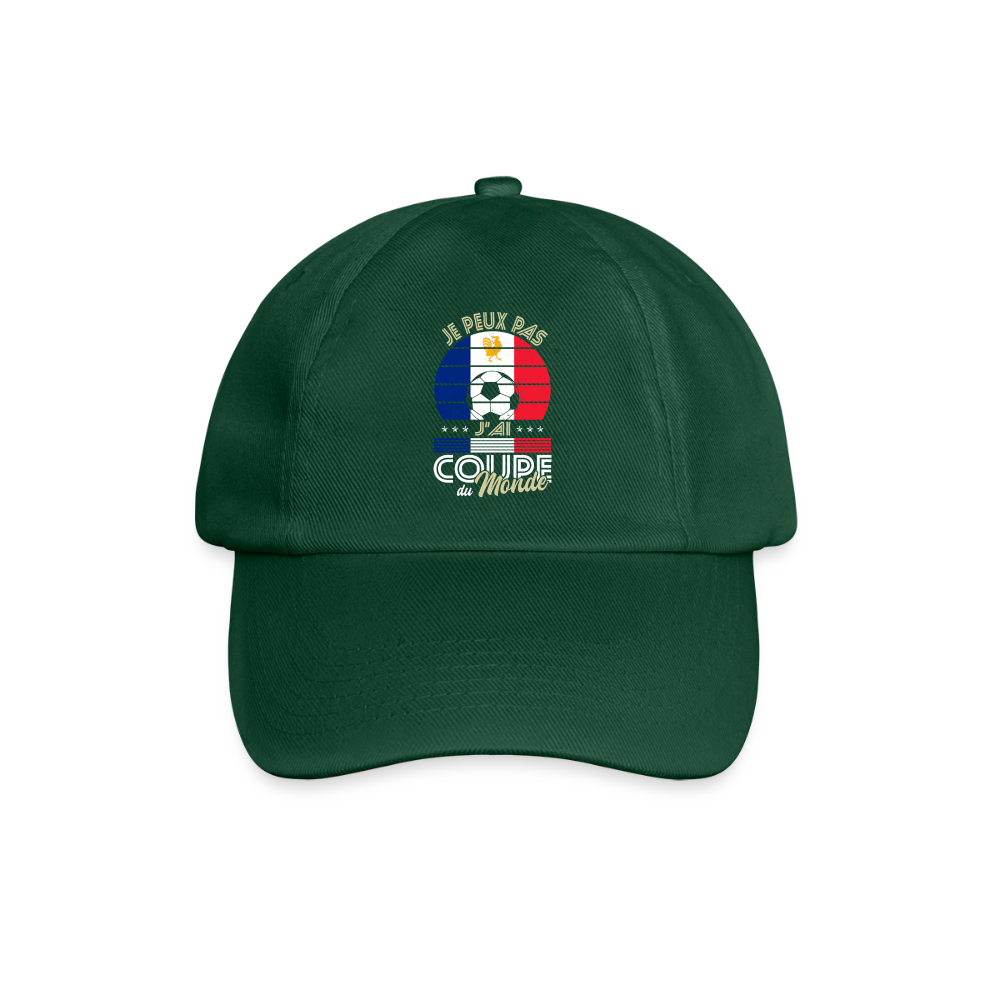 Casquette classique - Je peux pas j'ai Coupe du Monde - France - vert bouteille