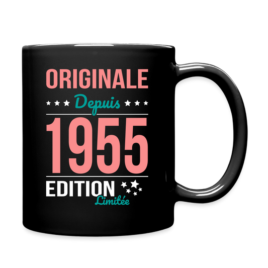 Mug uni - Anniversaire 70 Ans -  Originale depuis 1955 - noir