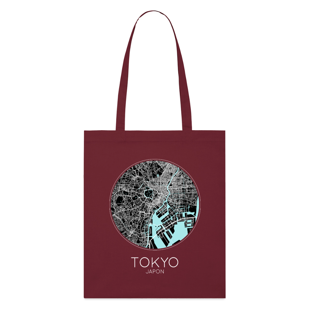 Tote Bag Tokyo Bio – Plan de Tokyo - bordeaux