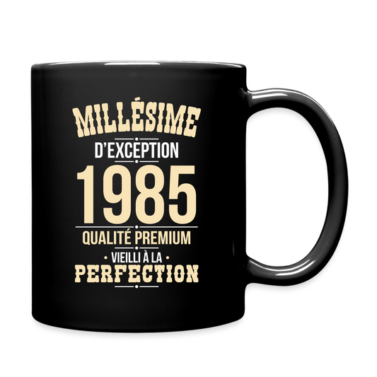 Mug uni - Anniversaire 40 Ans - Millésime 1985 - noir